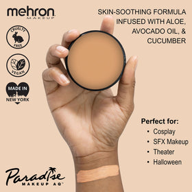 Mehron Makeup Paradise AQ Face & Body Paint swatches of colours