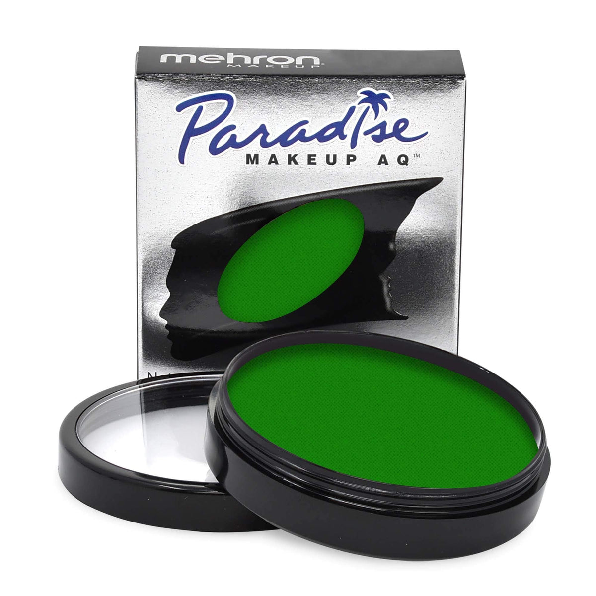 Mehron Makeup Paradise AQ Green Water-Activated Body Paint front view