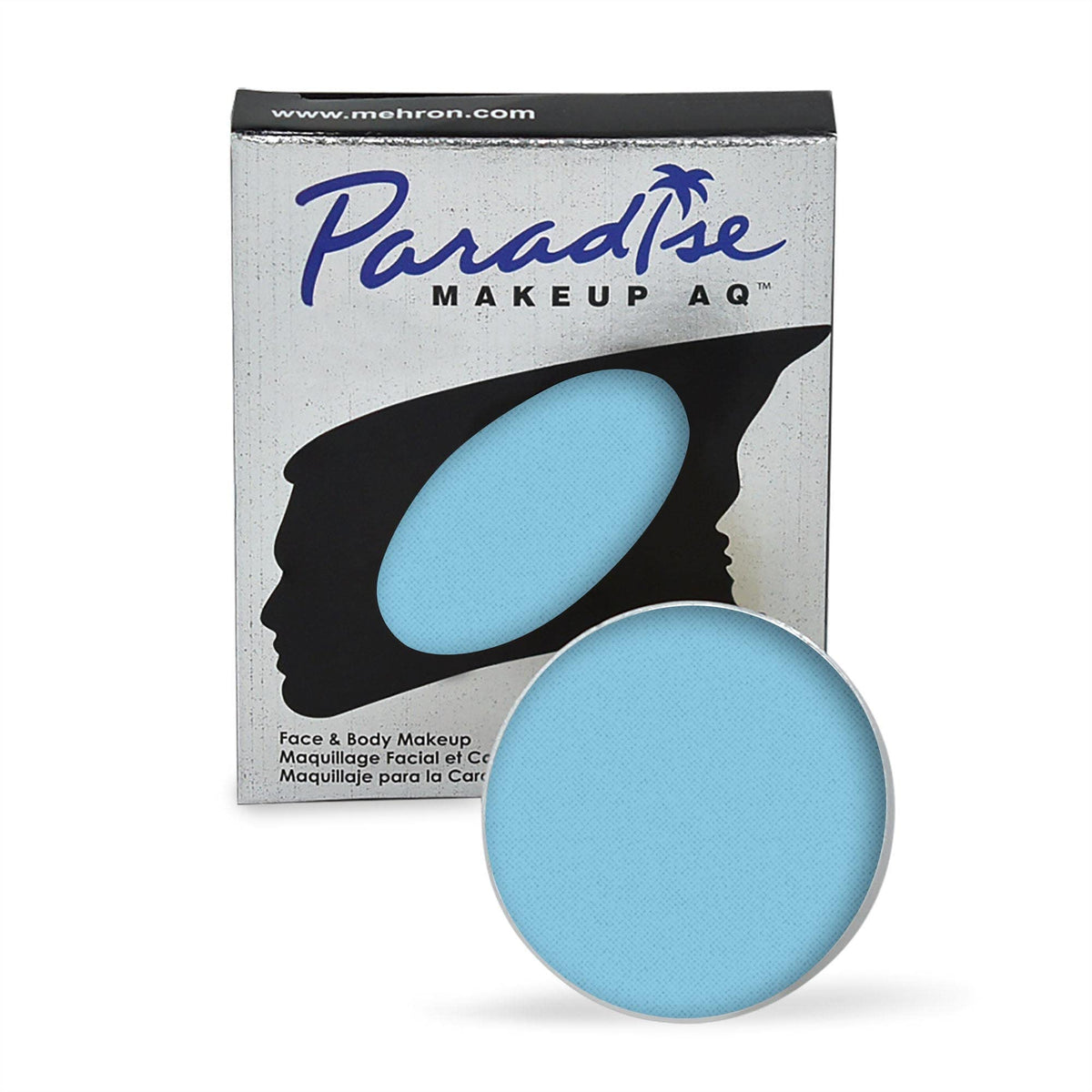 Mehron Makeup Paradise AQ Light Blue face paint front view