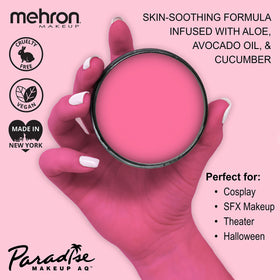 Mehron Makeup Paradise AQ Light Pink body paint application on skin