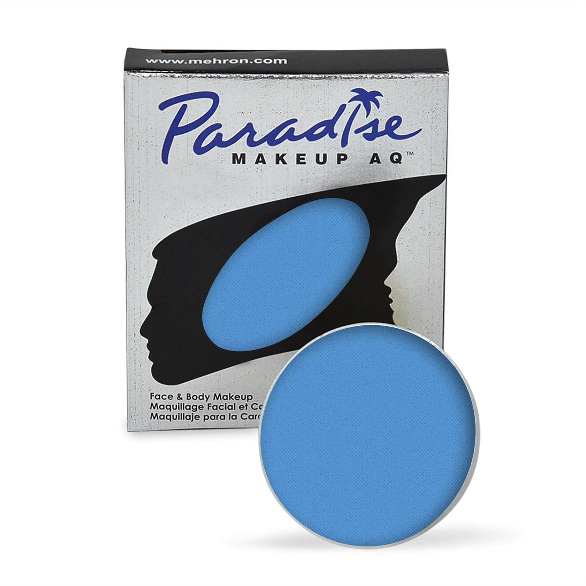 Mehron Makeup Paradise AQ Sky Blue face and body paint front view