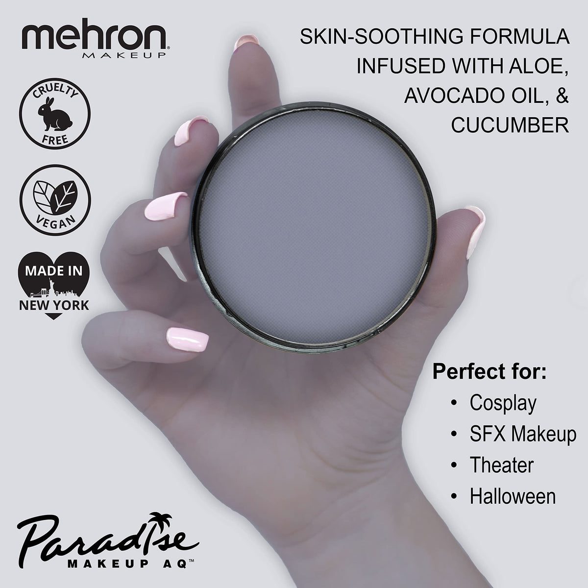 Mehron Makeup Paradise AQ STORM CLOUD packaging