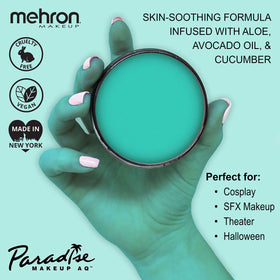 Mehron Makeup Paradise AQ Teal Face & Body Paint swatch