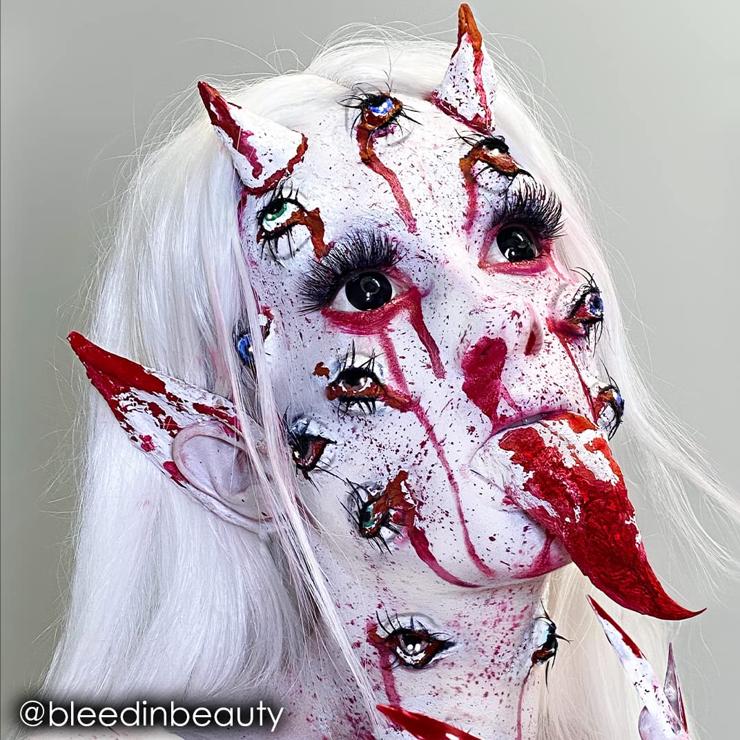 Mehron Makeup Paradise AQ WHITE face paint texture close-up
