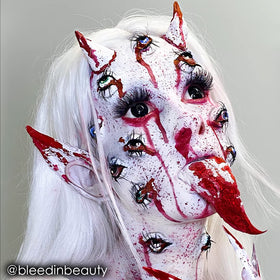 Mehron Makeup Paradise AQ WHITE face paint texture close-up
