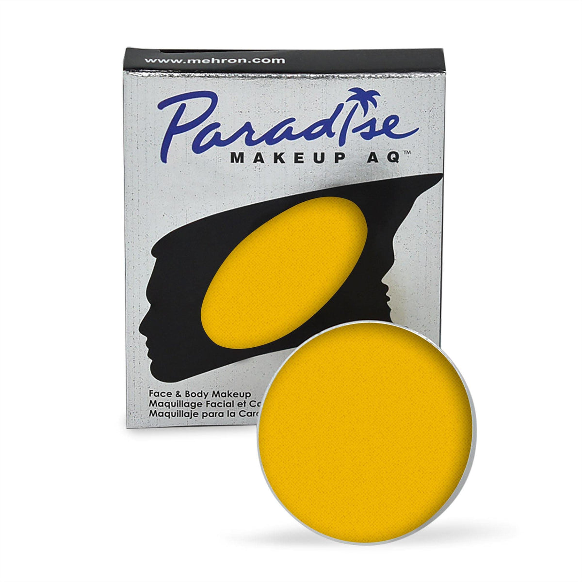 Mehron Makeup Paradise AQ Yellow face and body paint front view
