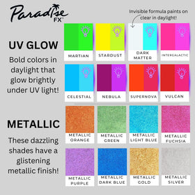 Mehron Makeup Paradise FX Metallic Green Face Paint packaging