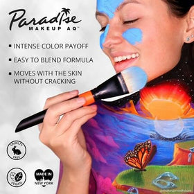 Mehron Makeup professional artist using body paint