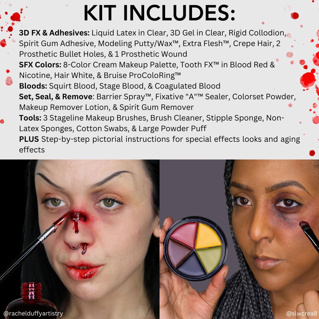 Mehron Makeup Special FX Kit in use for special effects application