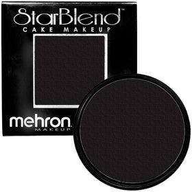 Mehron Makeup StarBlend Black pressed powder face paint front view