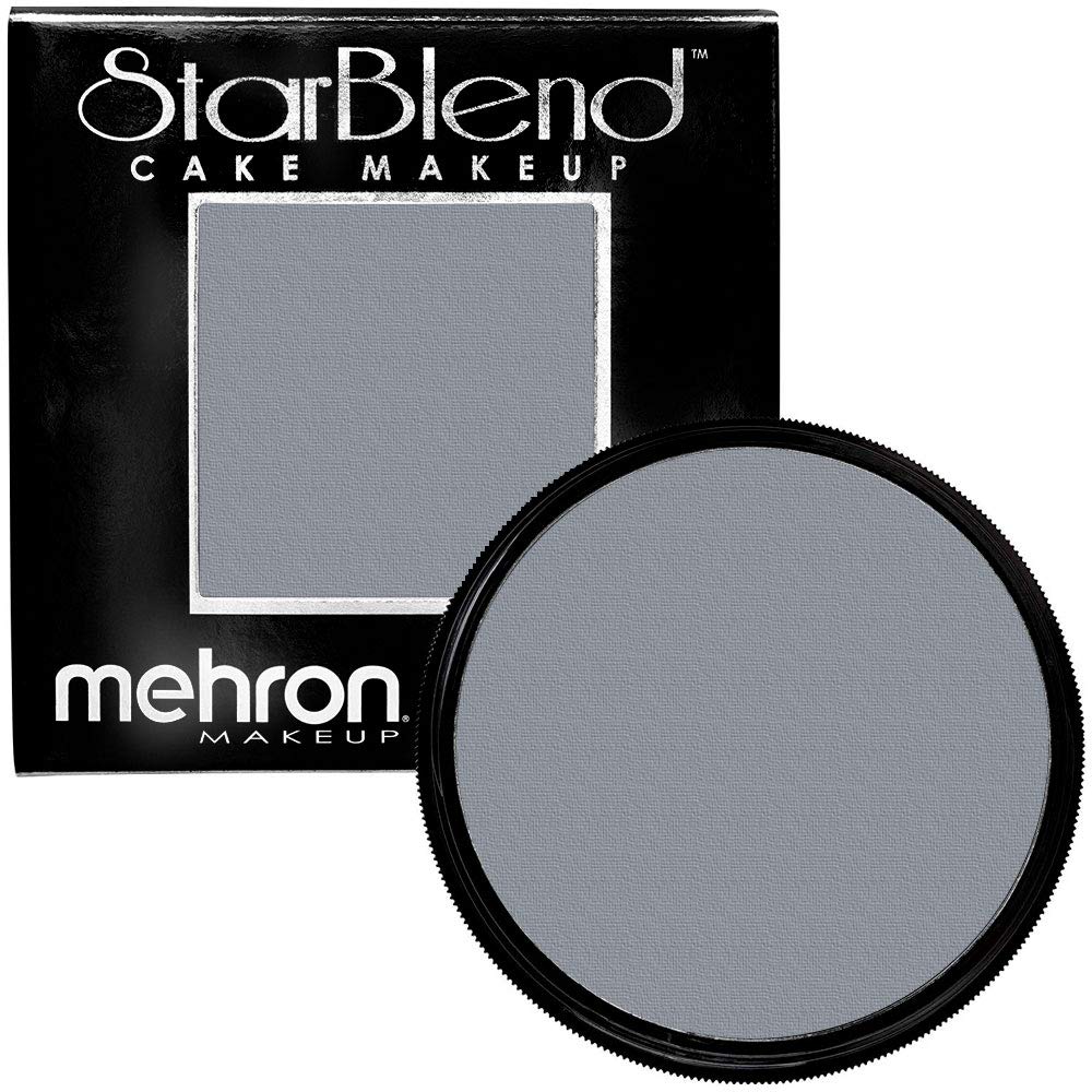 Mehron Makeup StarBlend Light Grey pressed powder front view