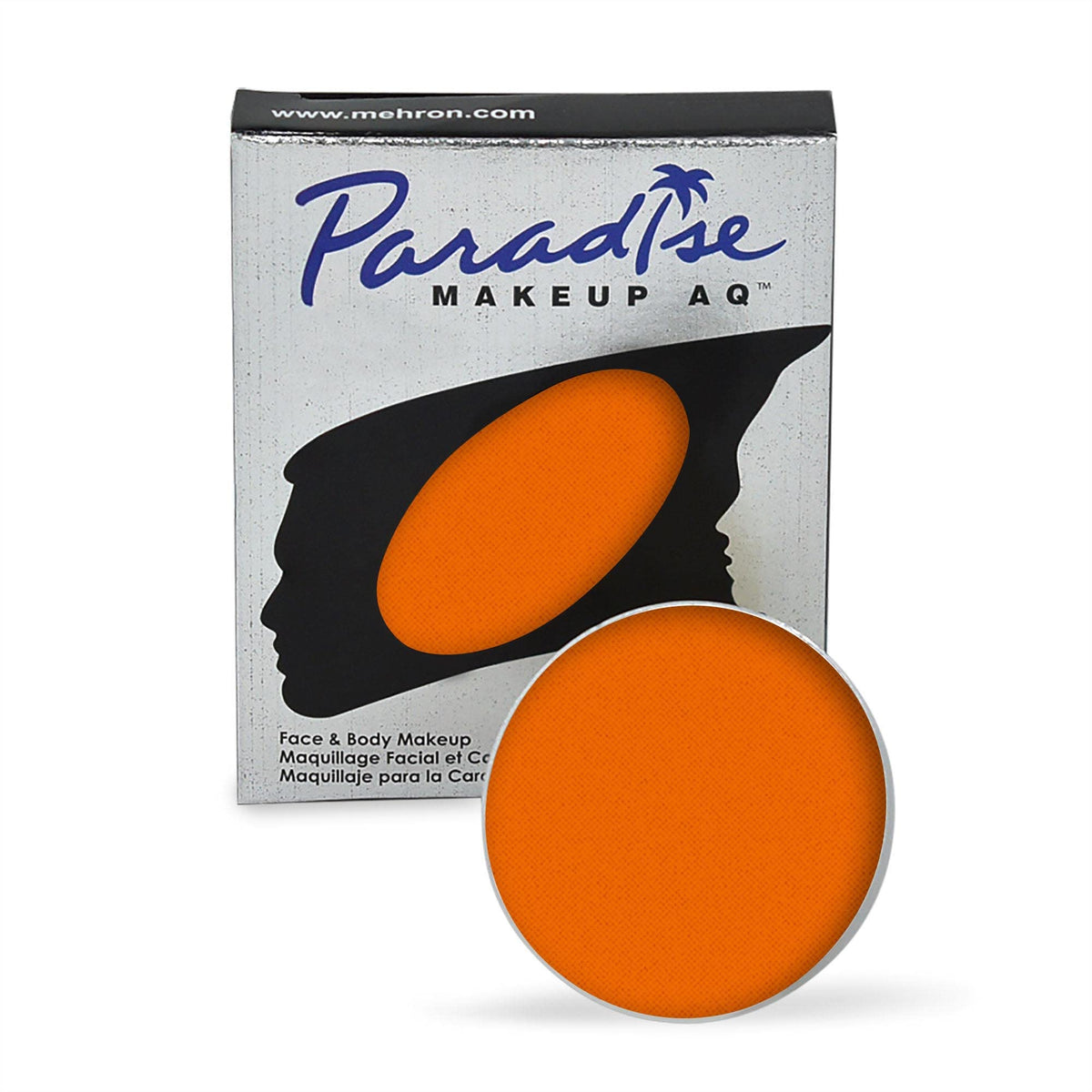 Mehron Paradise Makeup AQ Orange face paint front view