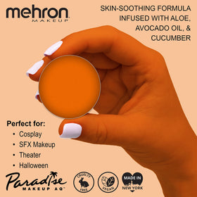 Mehron Paradise Makeup AQ Orange face paint with brush