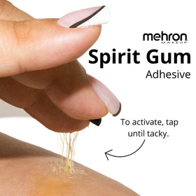 Mehron Spirit Gum in use for Halloween costume application
