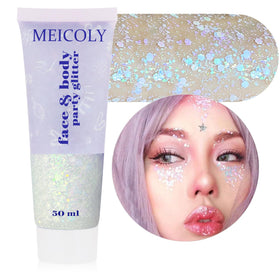 MEICOLY Chameleon Body Glitter 50g front view with iridescent shine