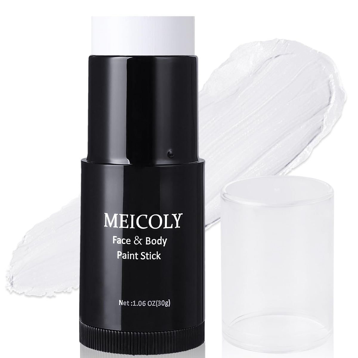 MEICOLY Clown White Face Body Paint Stick front view