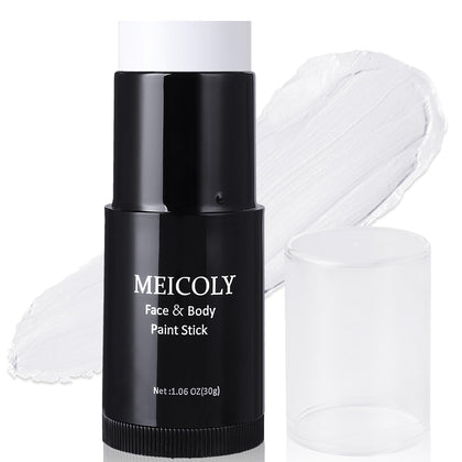 MEICOLY Clown White Face Body Paint Stick front view