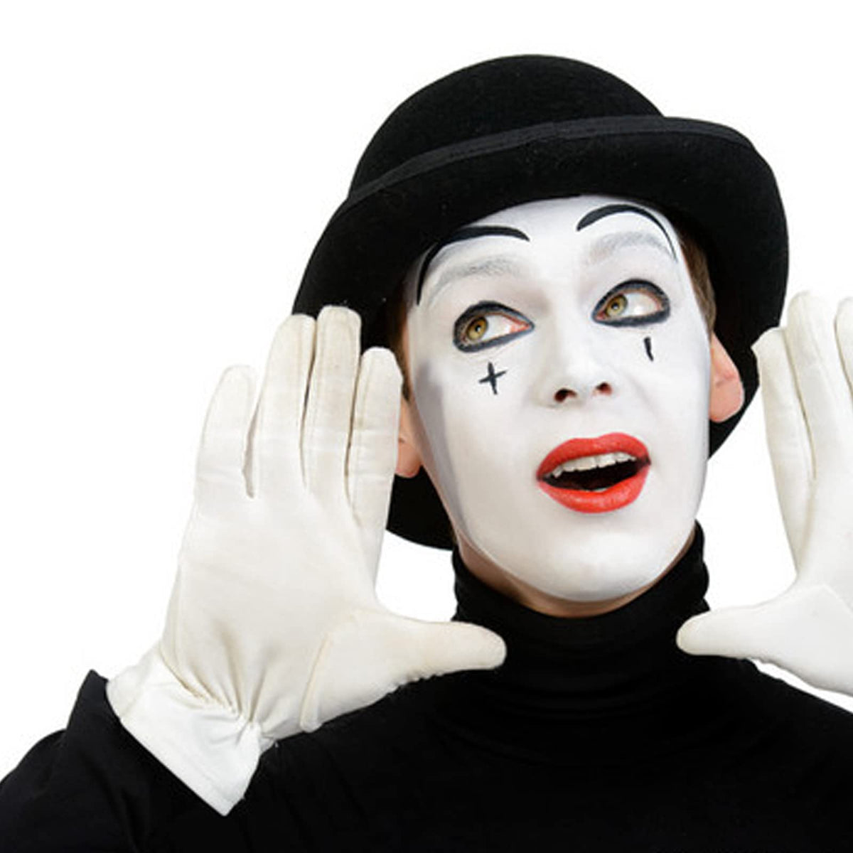 MEICOLY Clown White Face Body Paint Stick on a makeup table