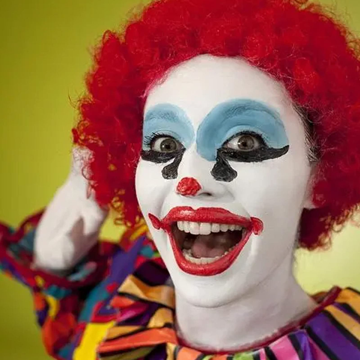 MEICOLY Clown White Face Body Paint Stick with brush and sponge
