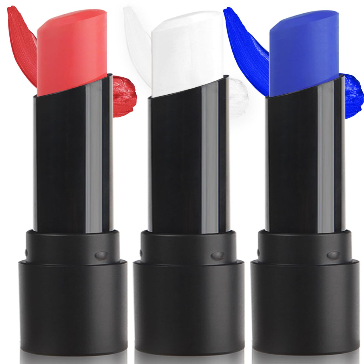 MEICOLY Face Paint Stick Set in red, white, and blue