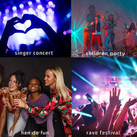 MEICOLY glitter used in a festival makeup look