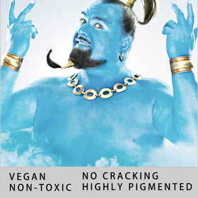 MEICOLY Light Blue Face Body Paint Stick with brush and sponge