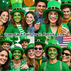 MEICOLY Light Green Face Body Paint applied on skin