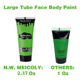 MEICOLY Light Green Face Body Paint tube close-up