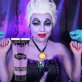 MEICOLY light purple face body paint texture close-up