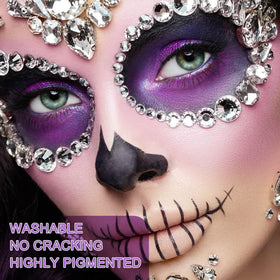 MEICOLY light purple face body paint tube back view