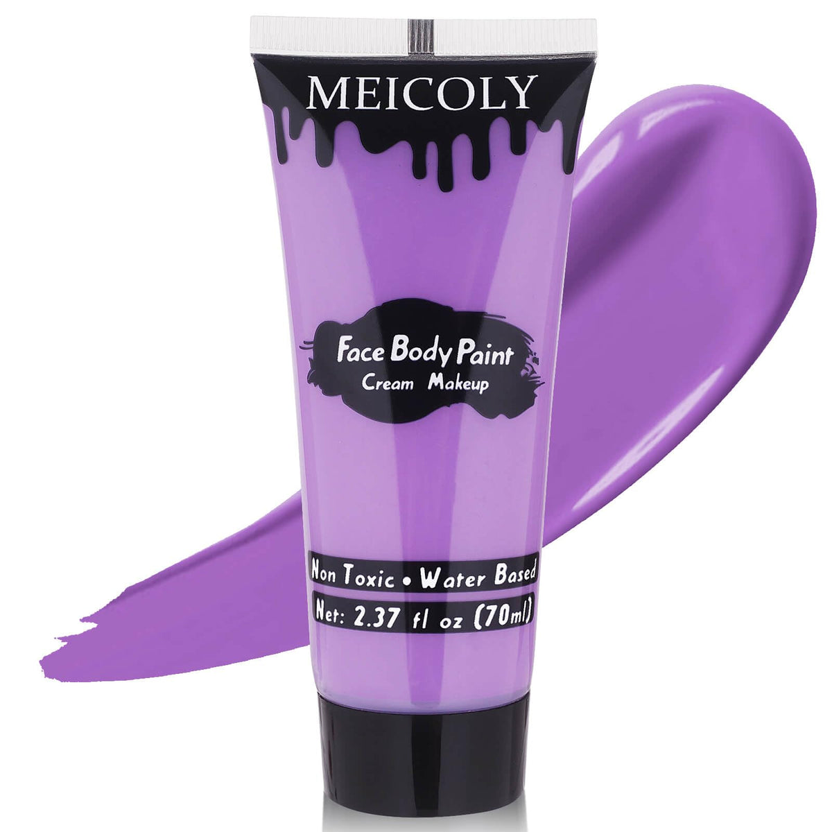 MEICOLY light purple face body paint tube front view