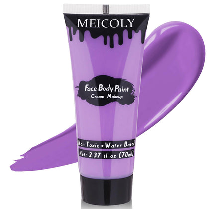 MEICOLY light purple face body paint tube front view