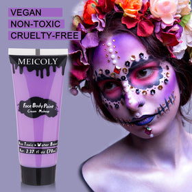 MEICOLY light purple face body paint used in Halloween makeup