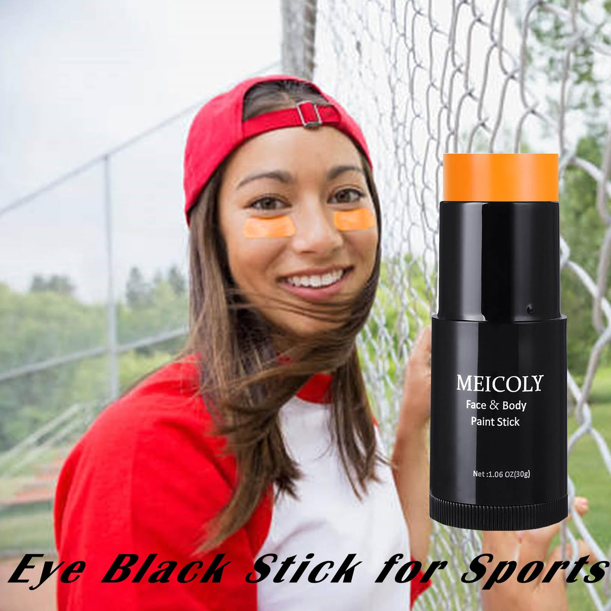 MEICOLY Orange Face Body Paint Stick packaging