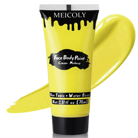 MEICOLY Yellow Face Body Paint 2.37Oz tube front view