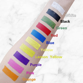 MEICOLY Yellow Face Body Paint on a paint palette