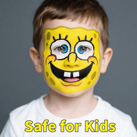 MEICOLY Yellow Face Body Paint tube with cap off