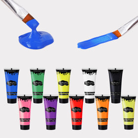 MEICOLY Yellow Face Body Paint with setting powder