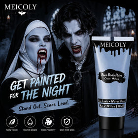 MEICOLY Zombie Makeup light blue grey body paint packaging