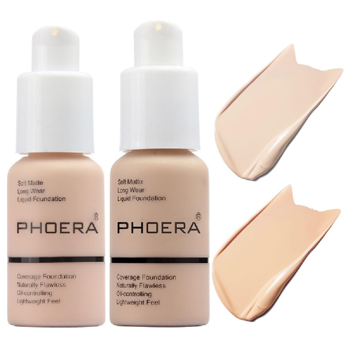 Meifen Foundation 2 Pack Porcelain and Nude front view