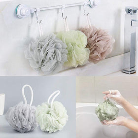 Meirrnyyu loofah sponge size comparison with hand
