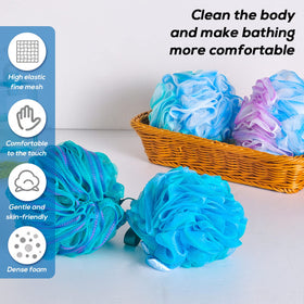 Meirrnyyu Shower Loofah in use during a shower