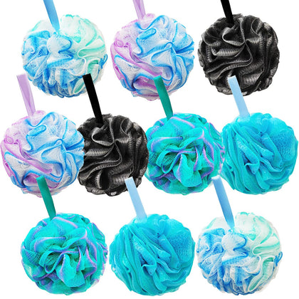 Meirrnyyu Shower Loofahs set of 10 in assorted colours