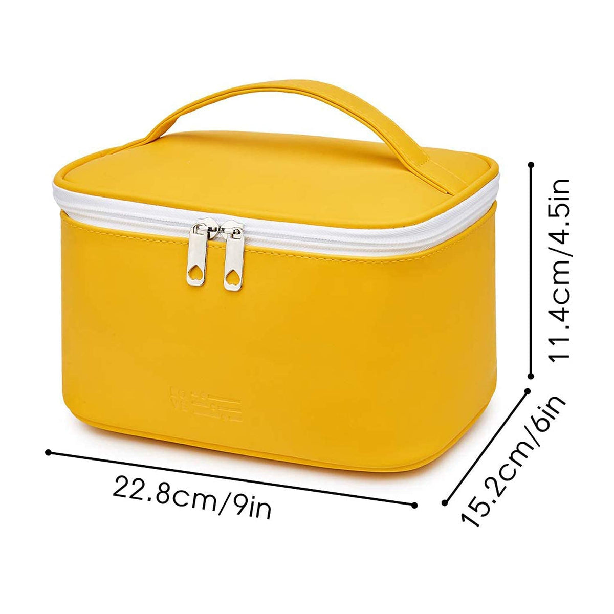Meiyuuo Travel Makeup Bag in a suitcase