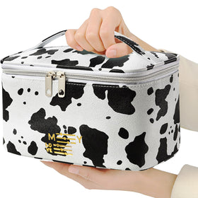 Meiyuuo Travel Makeup Bag with toiletries inside