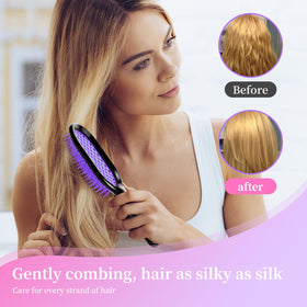 Mejglrc Detangling Brush set on a bathroom counter