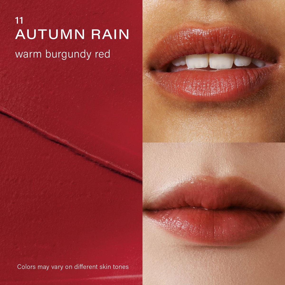 Melixir Vegan Lip Butter #11 Autumn Rain swatch on lips
