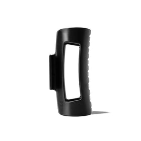 MELLO Medium Hair Clip in black front view