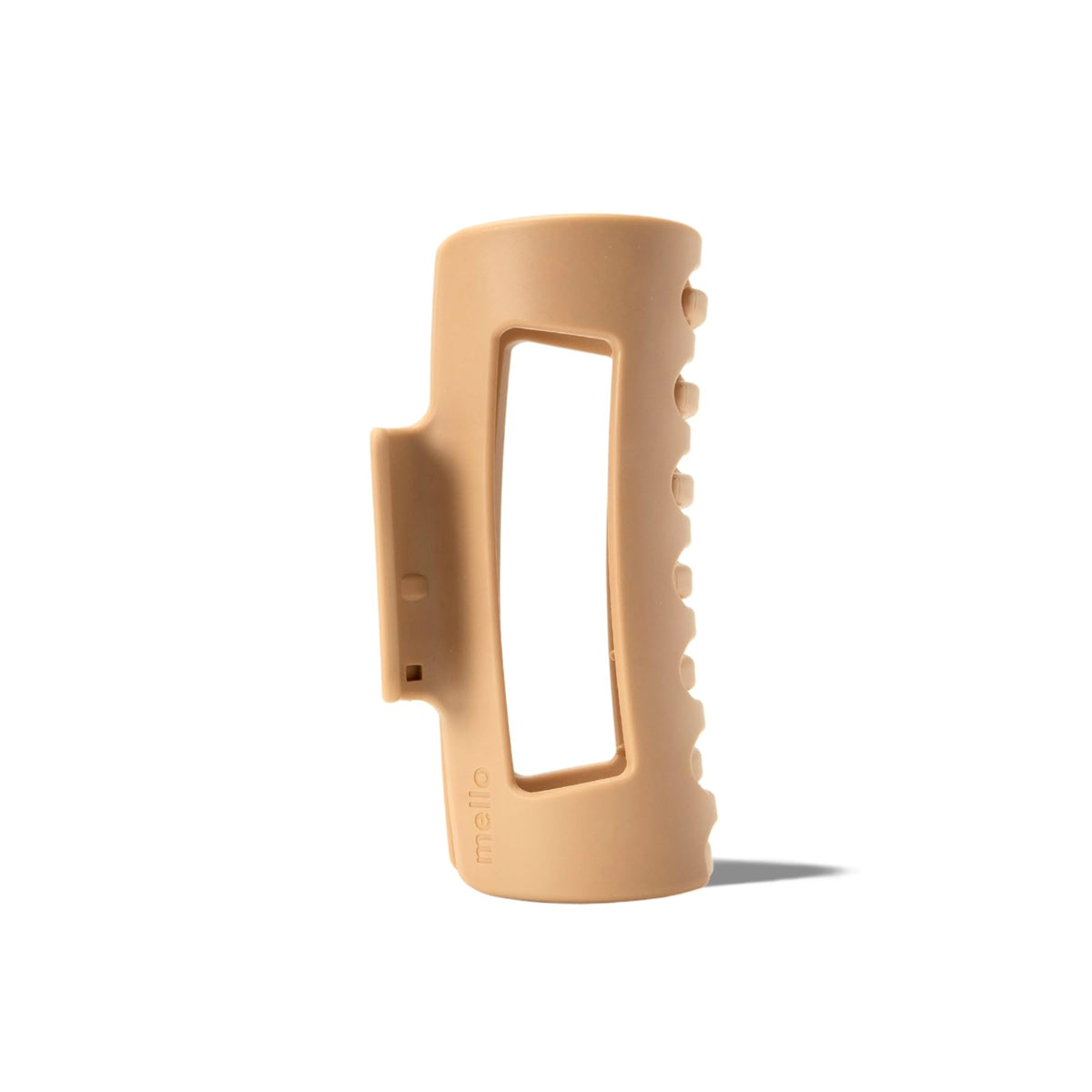 MELLO Medium Hair Clip in brown, front view