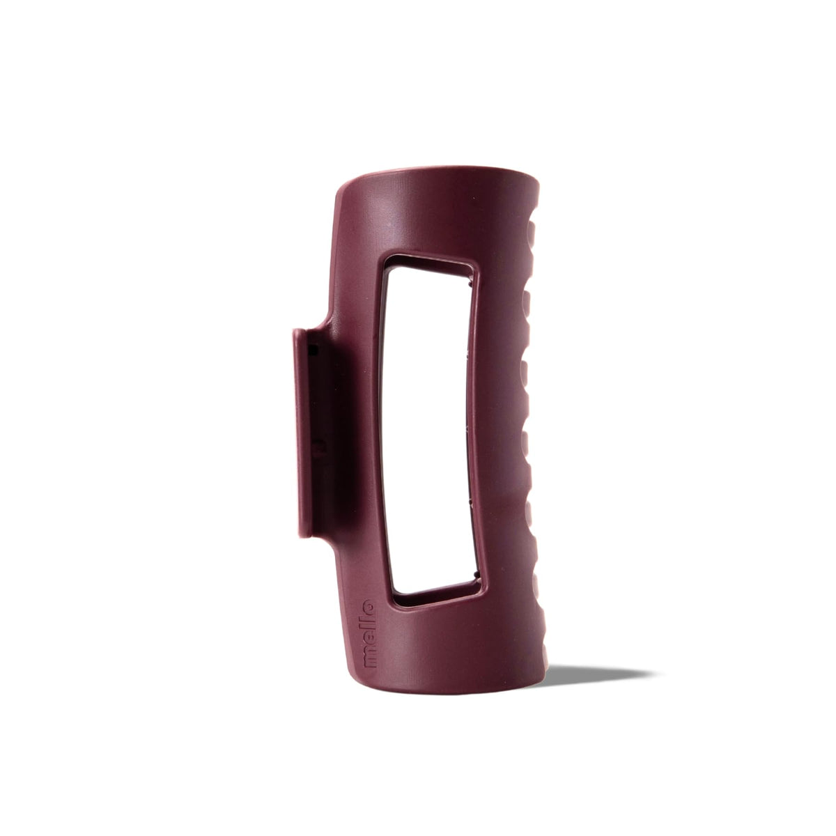 MELLO Medium Hair Clip in burgundy front view
